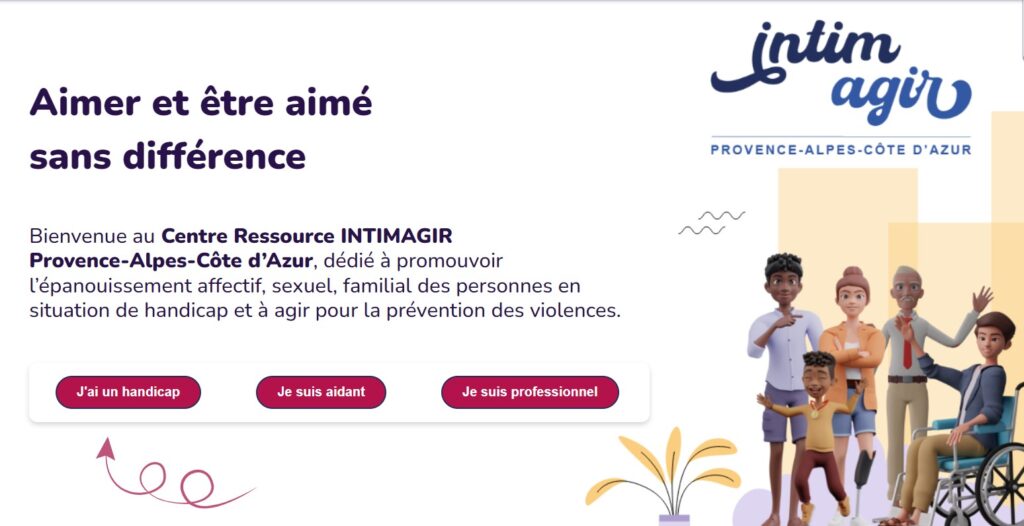 Visuel du site Intimagir