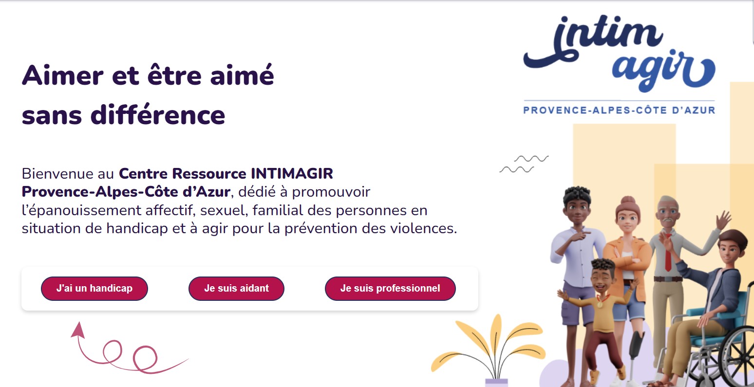 Visuel du site Intimagir