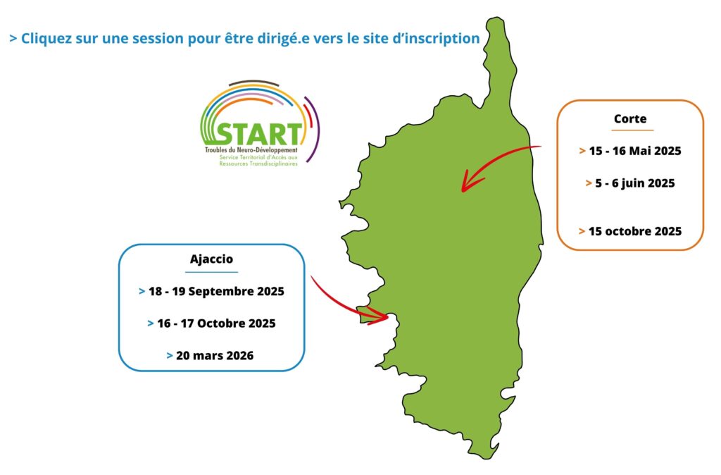 Carte Start Corse 2025