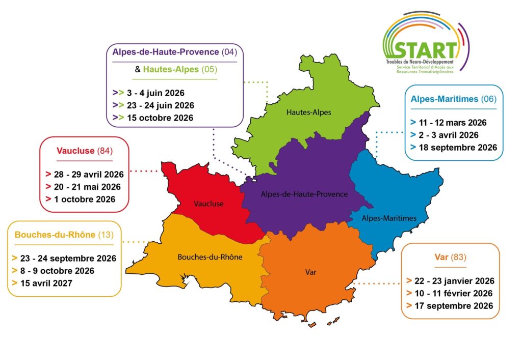 Carte sessions PACA 2026 simple